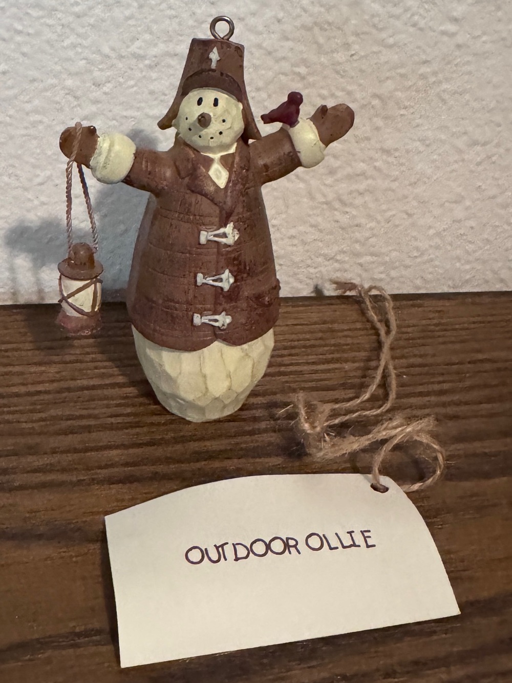 VTG Flurryville Collection Outdoor Ollie Snowman Ornament Living Quarters w/ Box